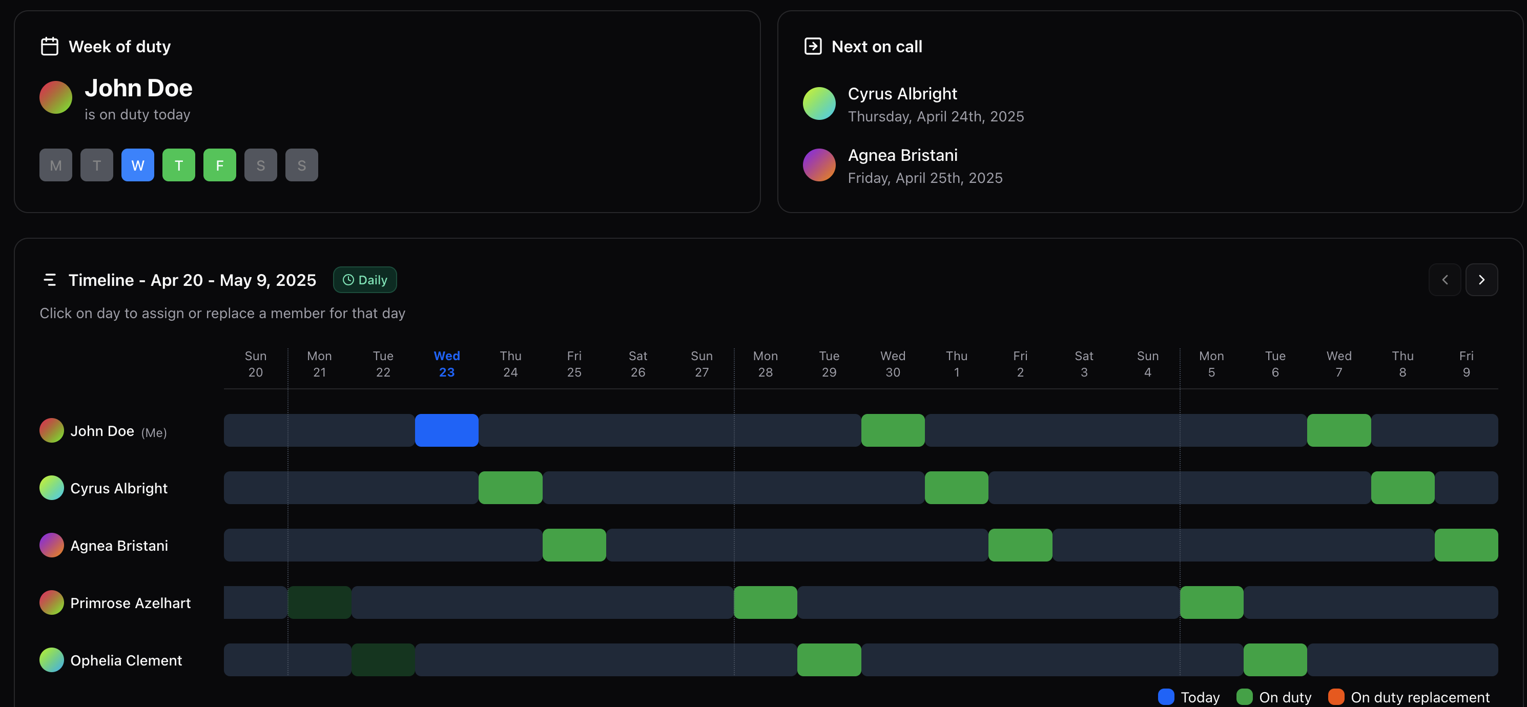 timeline illustration dark